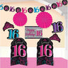 Amscan - Ensemble De Décorations - 16 Sweet Sixteen - Party Shop