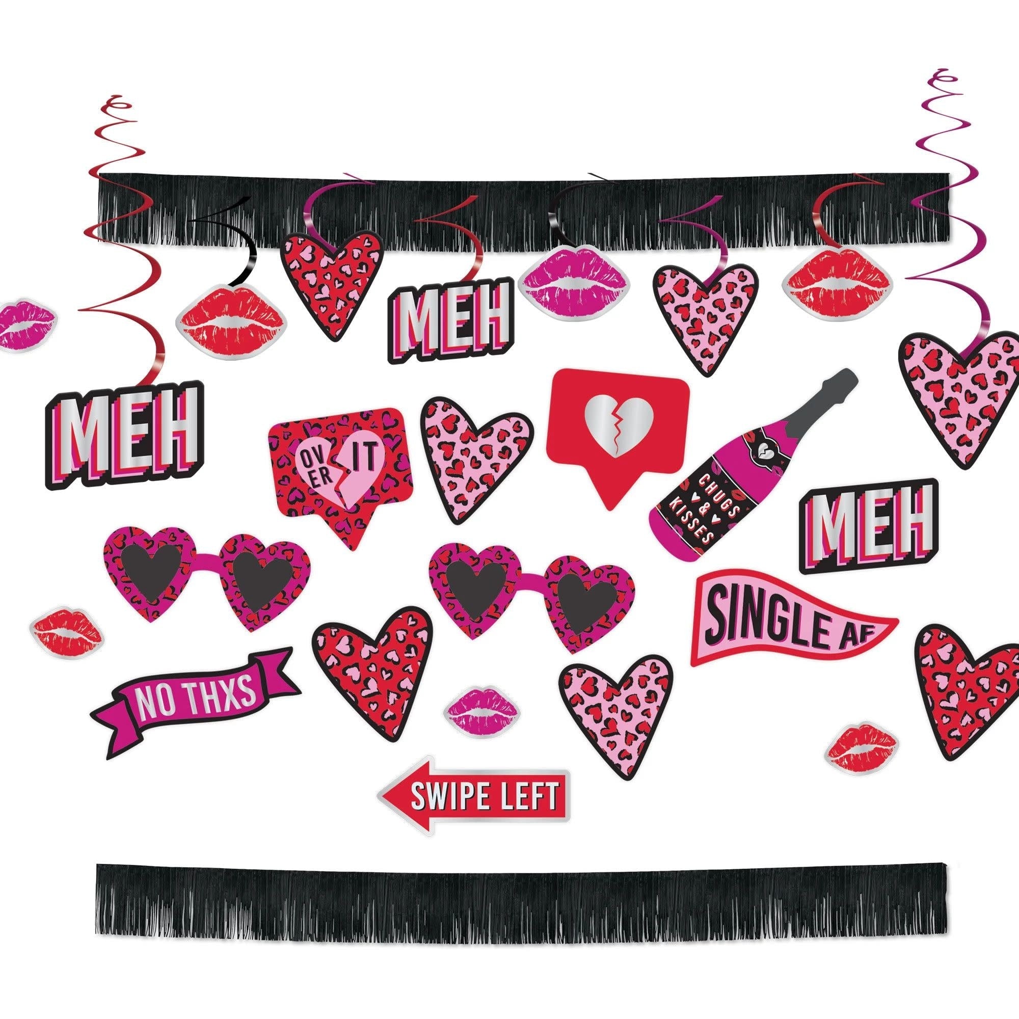 Ensemble De Décorations - Anti St - Valentin Party Shop