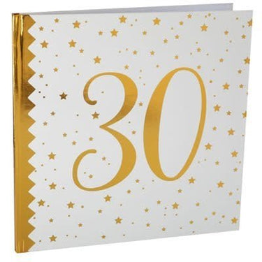 Santex - Ensemble de décorations de Fête -  Or et Blanc - 30 ans - Party Shop