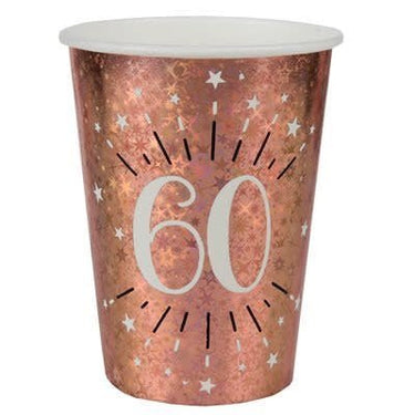 Santex - Ensemble de Décorations de Fête - Rose Gold - 60 ans - Party Shop