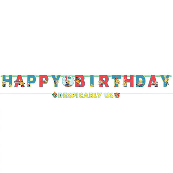 Ensemble de grande bannière de fête "Happy Birthday" - Minion Party Shop