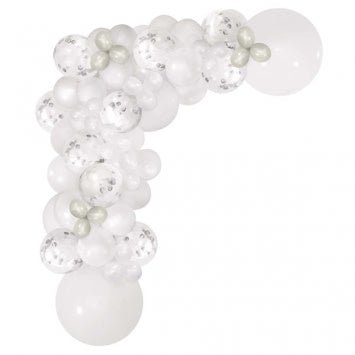 Ensemble De Guirlande De Ballons - Blanc Party Shop