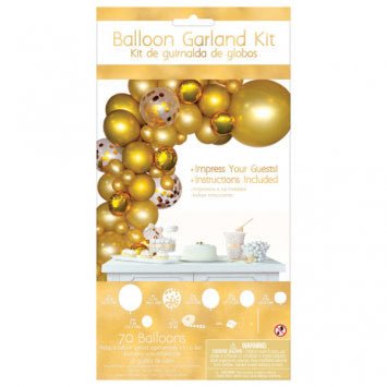 Ensemble De Guirlande De Ballons - Or Party Shop