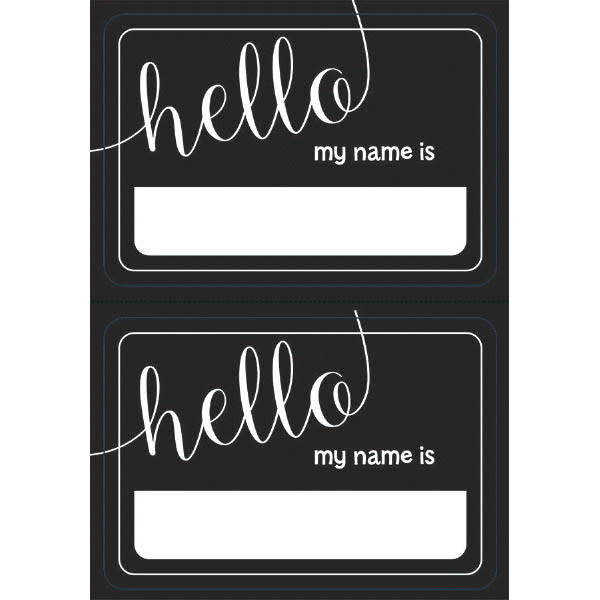 Étiquettes D'Identifications 2.5"X3.5" (100) - "My Name Is" Party Shop