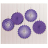 Amscan - Éventail En Papier 5" (5) Mauve - Party Shop