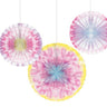 Creative Converting - Éventails En Papier (3) - Tie Dye - Party Shop