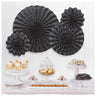 Amscan - Éventails En Papier Et Brillants (4) - Noir - Party Shop