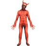 Child Evil Demon costume with LED fade in/out glowing eyes, screen print jumpsuit, hood, and long stuffed fingers – perfect for Halloween - FunWorld - Party shop