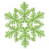 Party Shop - Flocon Vert Scintillant 11" - Party Shop