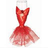RUBIES - Flûte À Champagne - Dentelle Rouge - Party Shop
