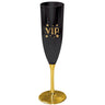 Amscan - Flûtes À Champagne (4) - Vip Noir Et Or - Party Shop