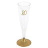 Santex - Flûtes À Champagne Or 80 Ans (6) - Party Shop