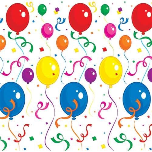 Fond Mural Pour Photo (4'X30') - Ballons Multicolores Party Shop