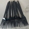 PARTY SHOP - Fourchettes En Plastique Noir (10) - Mercredi (Wednesday) - Party Shop