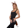 Underwraps - Fox accessory set – headband with attached plush ears and tail with belt loop. Perfect animal costume kit for Halloween, cosplay, carnival & parties. - Party Shop