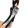Leg Avenue - Gants Sans Doigts Squelette en Mailles - Party Shop