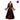 Girl vampire costume for kids with black and red dress and high collar – spooky Halloween outfit for children. Perfect for parties, school plays and carnivals. - MOM - Party Shop