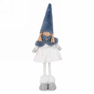 Gnome Fille - Blanc, Bleu Et Gris Party Shop