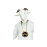 G.O.A.T Kit Halloween costume accessory with realistic latex goat mask and 19-inch medallion chain. Perfect for parties, cosplay, or themed events. - Funworld - Party shop
