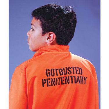 Got Busted child prisoner costume with bright orange jumpsuit and safety handcuffs – Perfect for Halloween, police-themed parties, and role play. - FunWorld - PArty shop