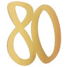 Santex - Grand Confettis Or 80 Ans (4) - Party Shop