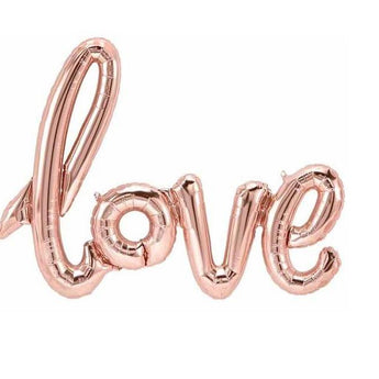 Guirlande De Ballons 30Po X 22Po Mylar Love Rosegold Party Shop