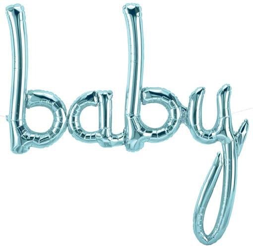 Guirlande De Ballons 31Po X 34Po Mylar Baby Bleu Party Shop