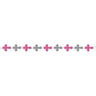 Amscan - Guirlande De Croix Roses (9') - Party Shop