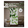 Danson Decor - Guirlande De Feuille De Lierre Avec 20 Lumières Del Micro, À Piles, Del Blanc - Party Shop