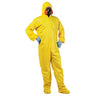Adult Hazmat Suit costume with hooded coverall and respirator mask – perfect for Halloween, quarantine or apocalypse theme. - FunWorld - Party Shop