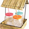 RUBIES - Hutte De Paille Avec 4 Verres - Tiki - Party Shop