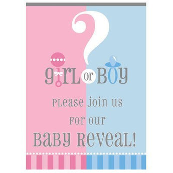 Invitation - Girls Or Boy ? Party Shop