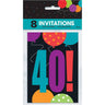 Unique - Invitations 40 Ans (8) - Party Shop