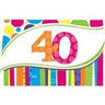 Creative Converting - Carte d'Invitation 40 Ans (8) - Party Shop
