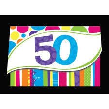 Invitations 50 Ans (8) Party Shop