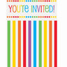 Unique - Carte d'Invitation (8) - Arc En Ciel - Party Shop