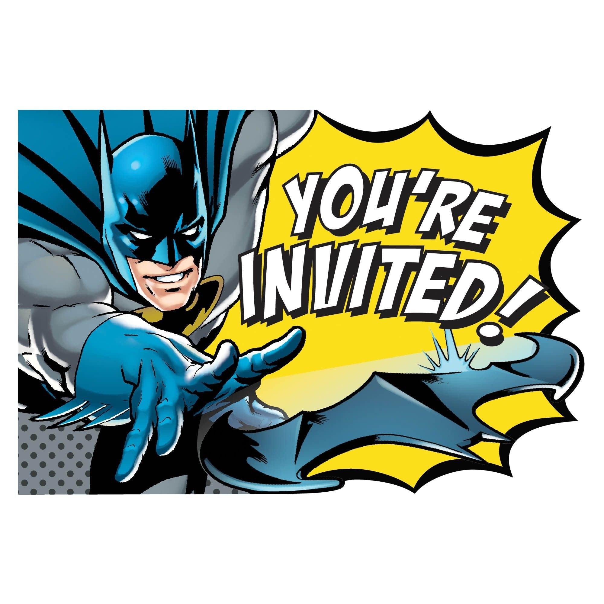 Invitations (8) - BatmanParty Shop