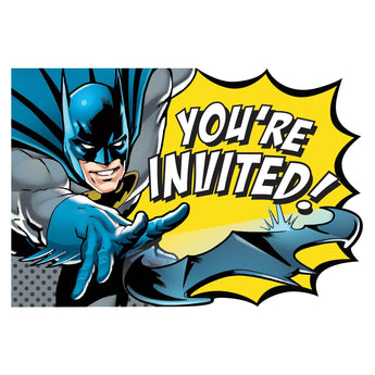 Invitations (8) - Batman Party Shop