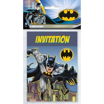 Invitations (8) - Batman Party Shop