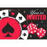 Amscan - Carte d'Invitation (8) - Casino - Party Shop