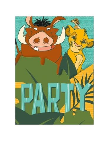 Invitations (8) - Le Roi Lion Party Shop