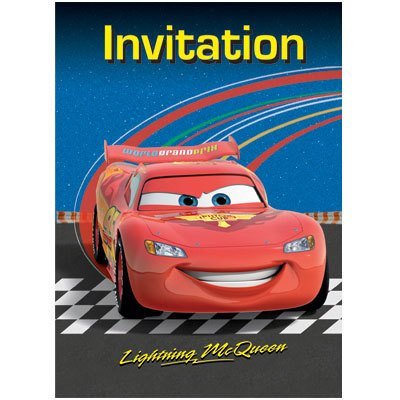 Invitations (8) - Les Bagnoles (Cars) - Party Shop