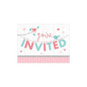Creative Converting - Carte d'Invitation (8) - Oisillons Roses - Party Shop