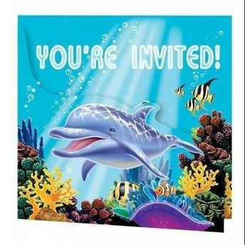 Invitations (8) - Sous L'Ocean - Party Shop