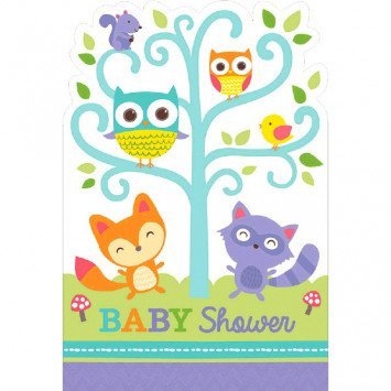 Invitations - Baby Shower Dans La Forêt (8) Party Shop