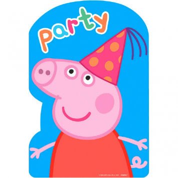 Invitations - Peppa Pig (8) - Party Shop