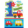 Amscan - Carte d'Invitation - 1er Anniversaire Tous à bord - Party Shop