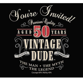 Invitations Vintage 50 (8) - Party Shop