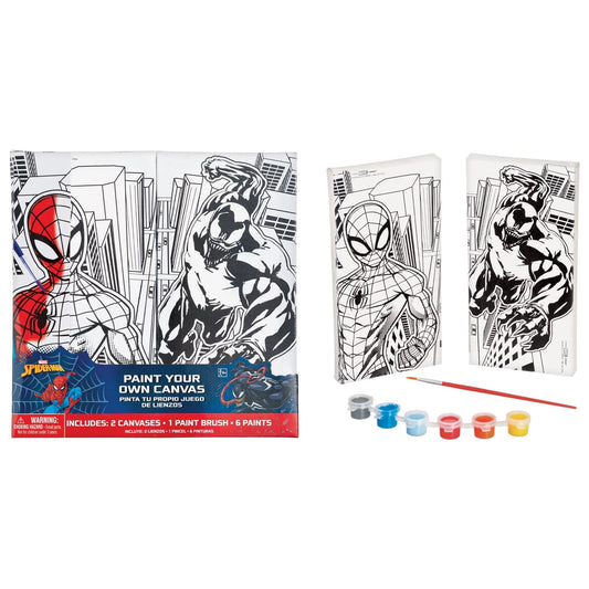 Amscan - Items Pour Peinturer Canvas (2) - Spider-Man - Party Shop