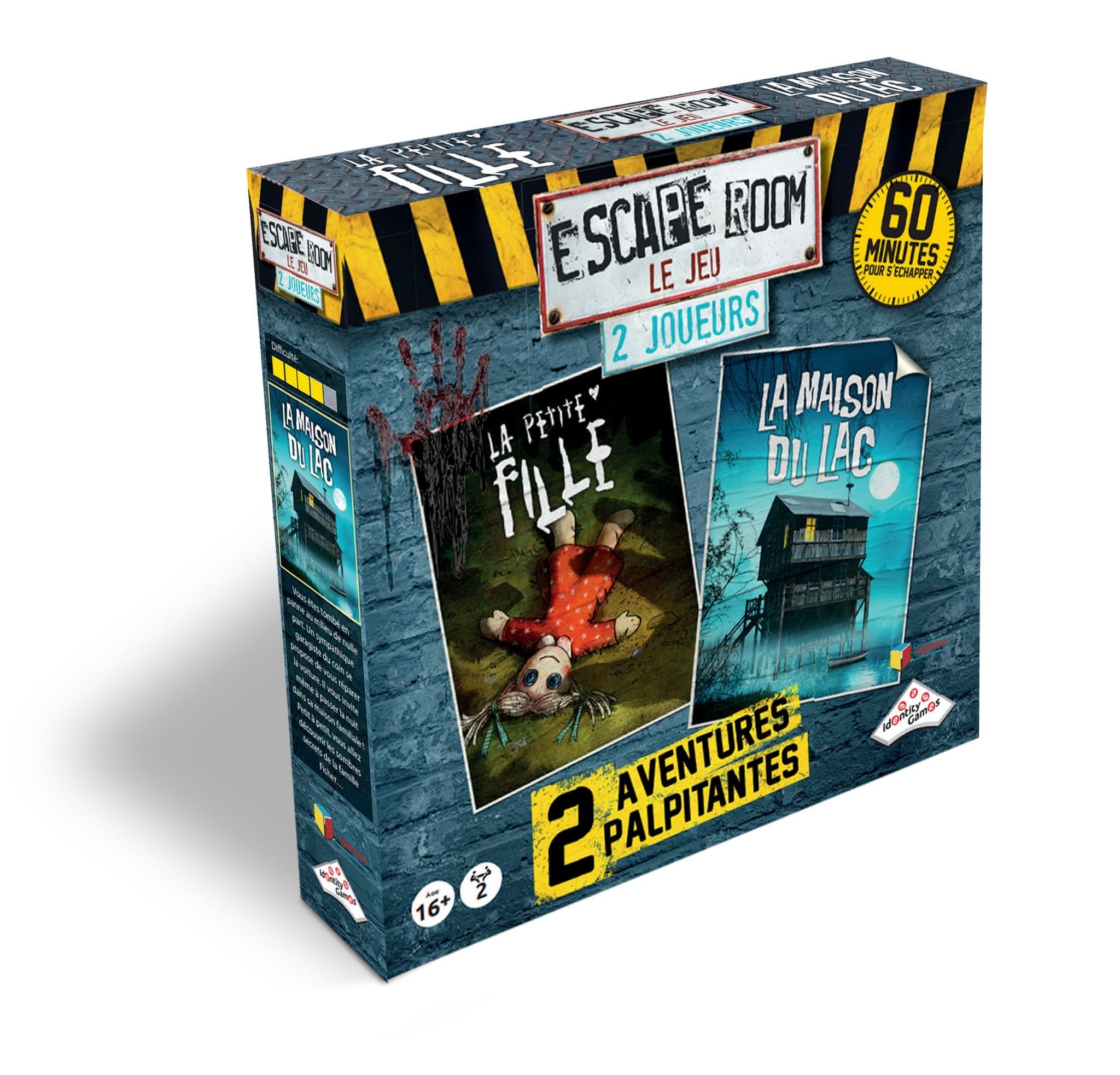 Jeux De Société - Escape Room - Coffret 2 Joueurs - Scénario Horreur - Fr Party Shop